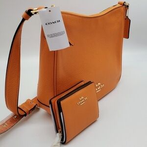 🍊Coach Set Ellie File Bag and Snap Wallet